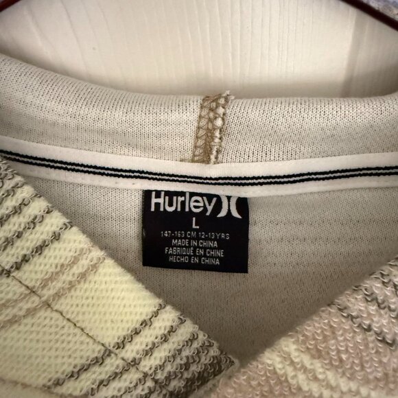 New Hurley Big Boys Towel Terry Surf Hoodie - Size L - Picture 5 of 6